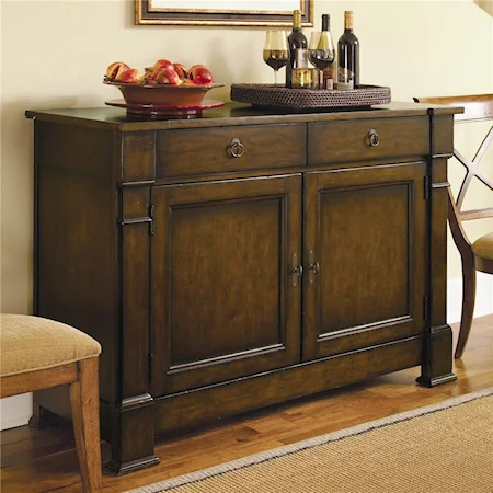 Sideboard Server with Wine Glass and Bottle Storage